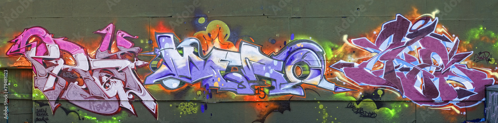 Obraz Kwadryptyk Graffiti