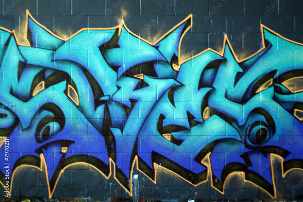 Obraz Tryptyk Street Graffiti Spraypaint