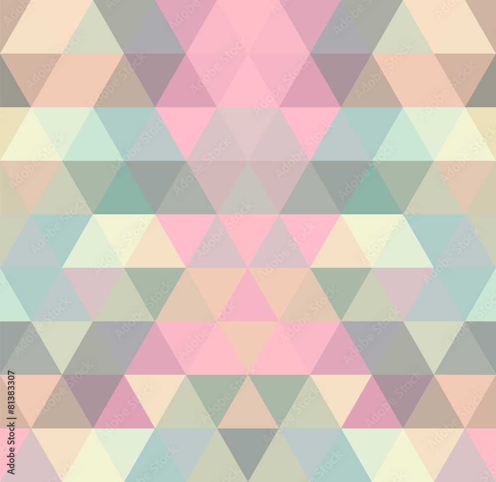 Obraz Tryptyk Mosaic triangle background.