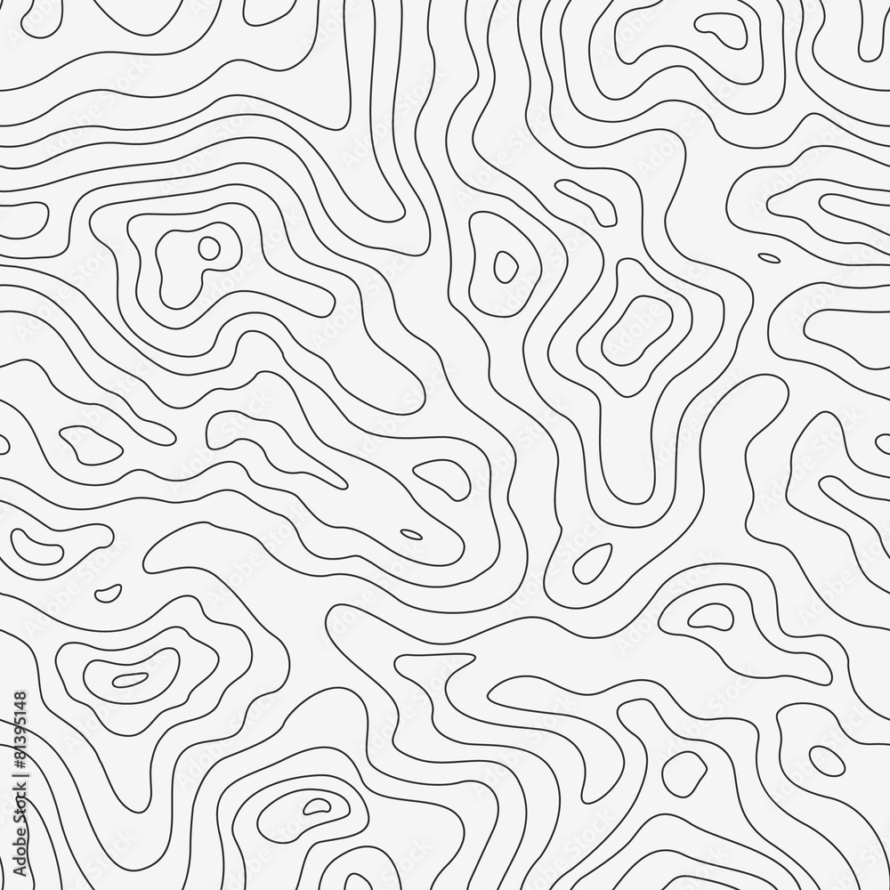 Obraz Tryptyk Topographic Map Seamless