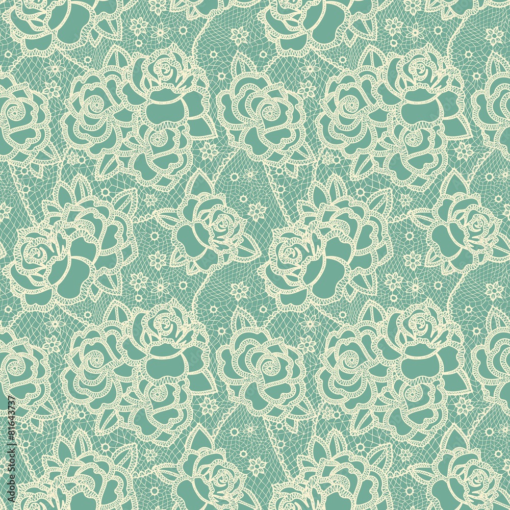 Obraz Tryptyk Floral seamless pattern