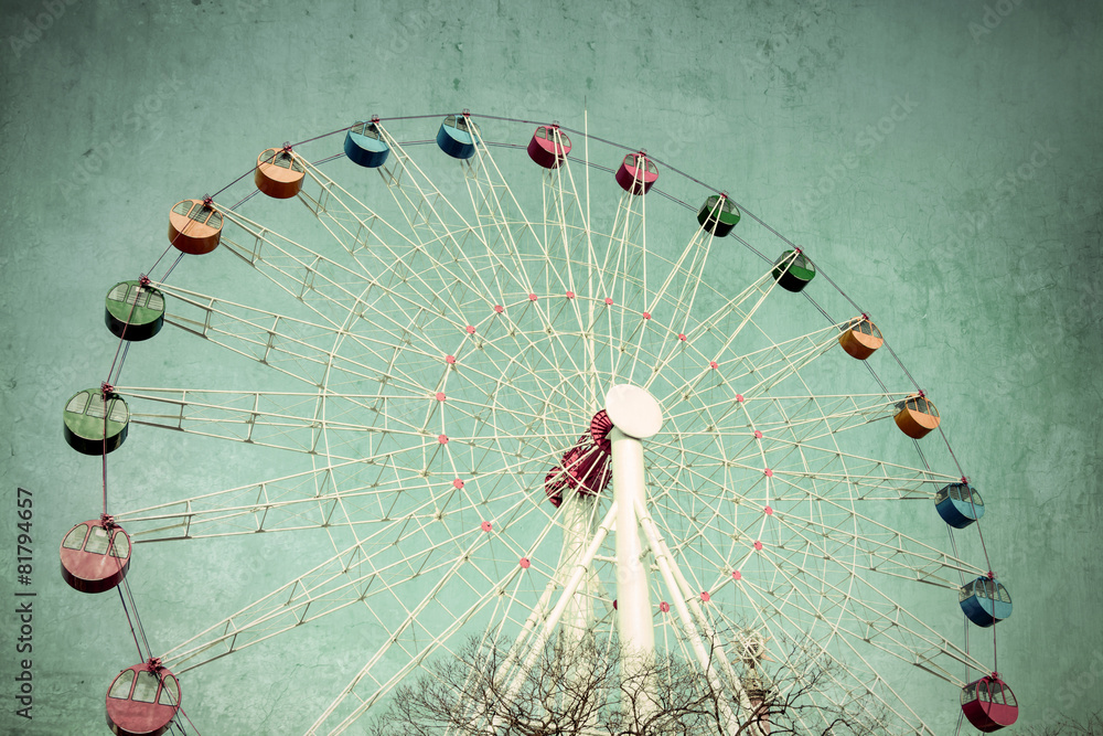 Fototapeta Colorful Giant ferris wheel
