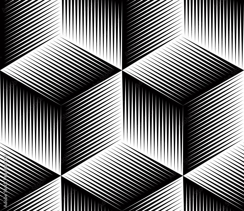 Fototapeta Black and white illusive