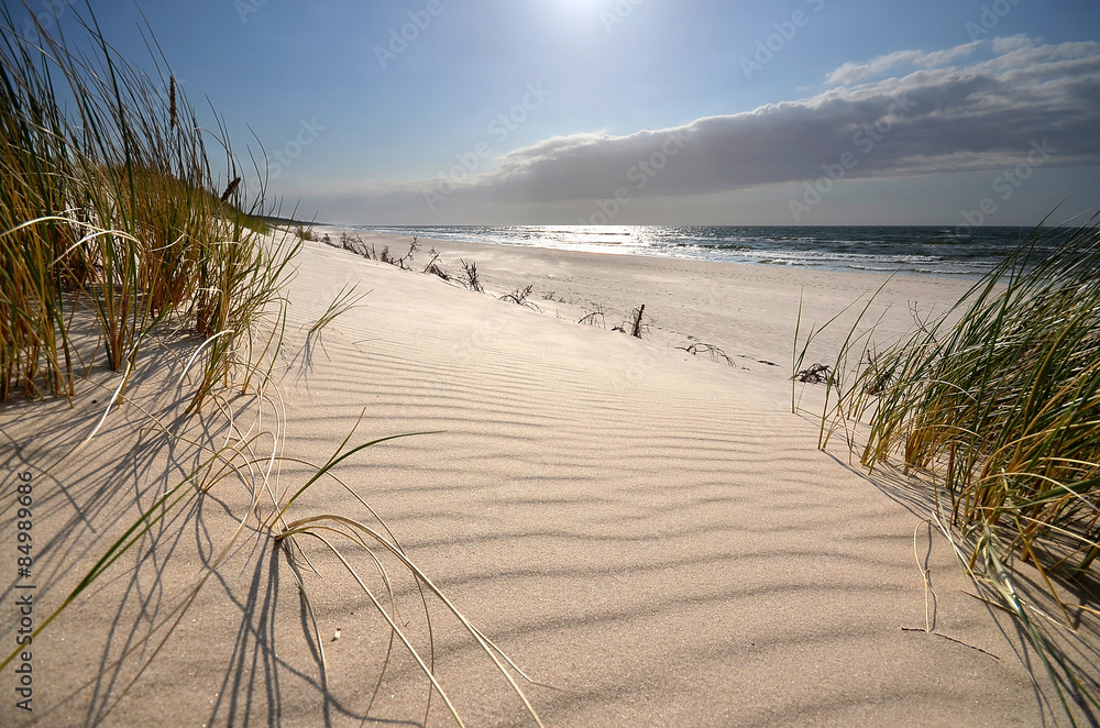 Obraz Kwadryptyk Mrzeżyno, plaża