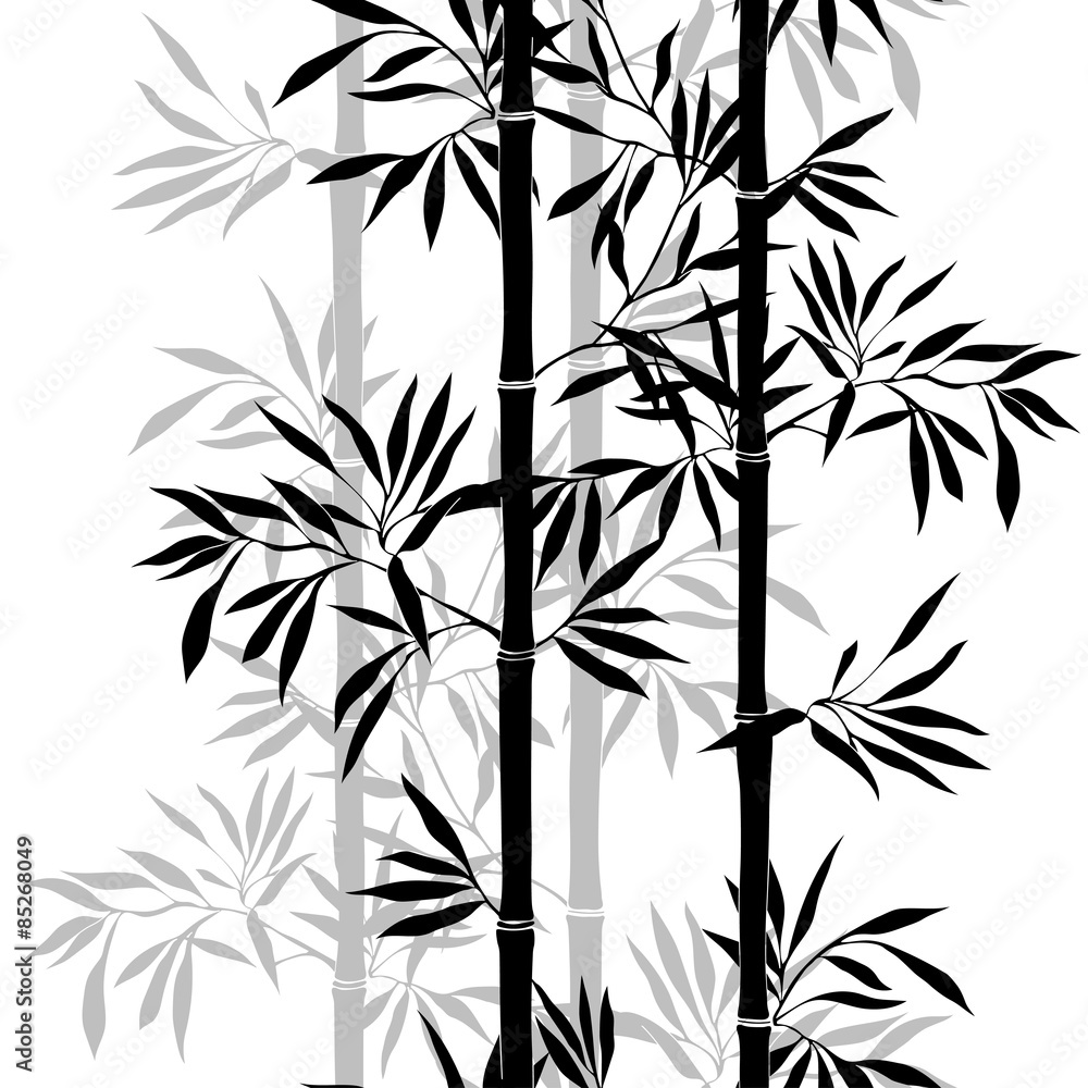 Tapeta Bamboo leaf background. Floral