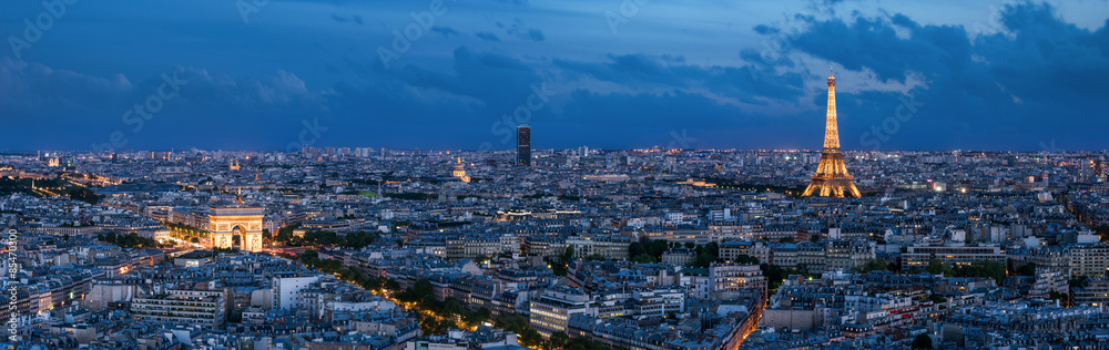 Fototapeta Paris à l'heure bleue 
