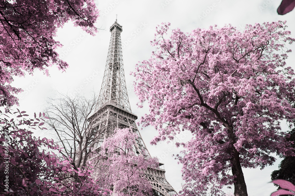 Obraz Tryptyk Eiffel tower