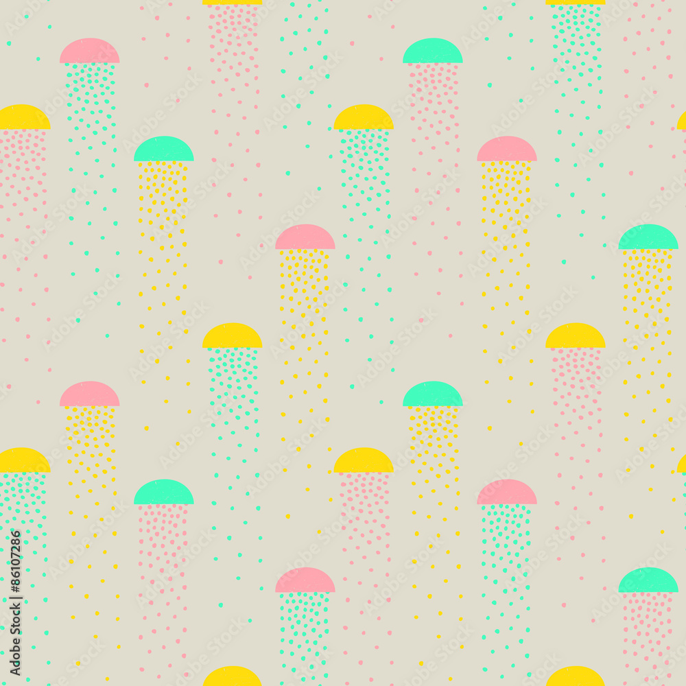 Obraz Tryptyk vector pattern of colorful