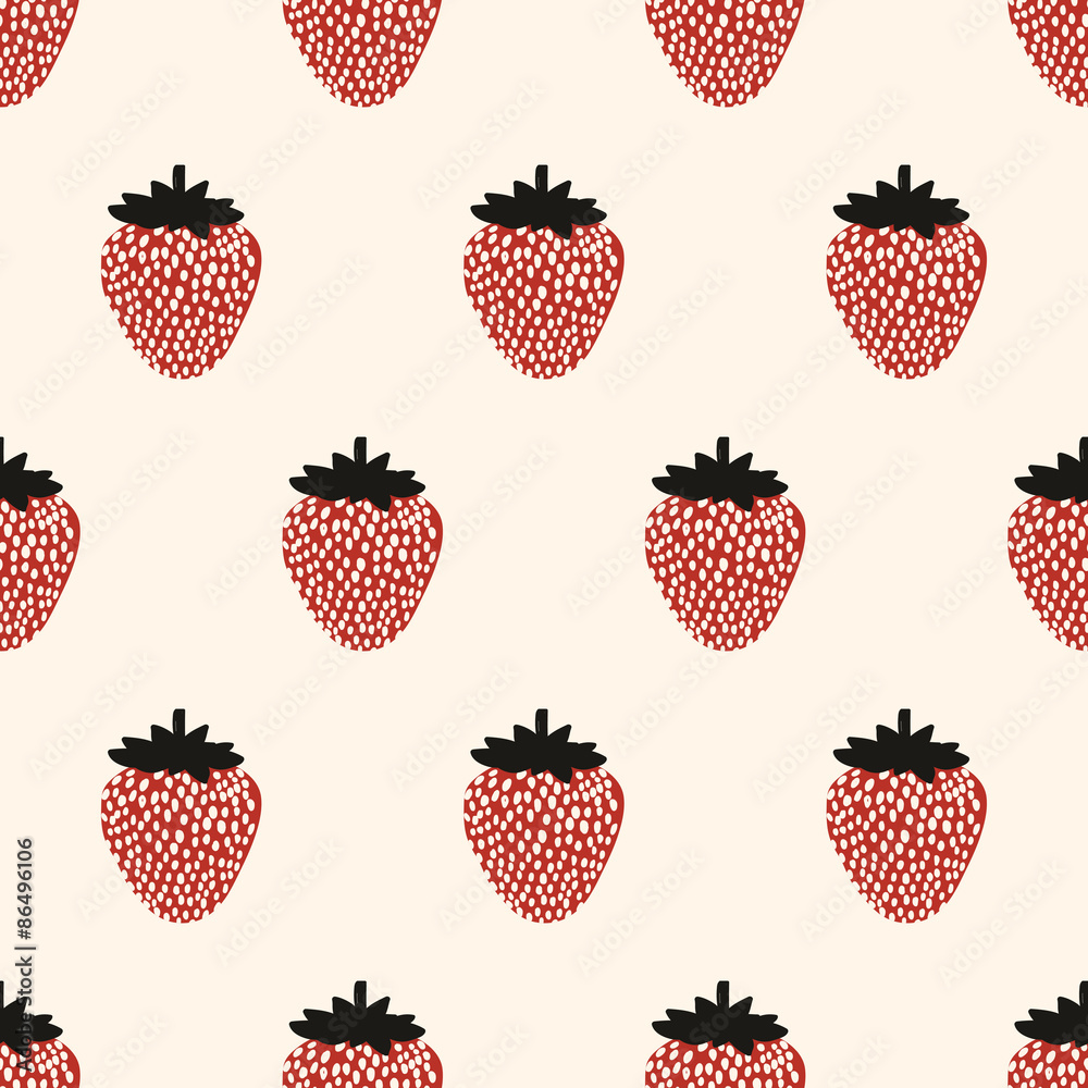 Tapeta seamless strawberry pattern
