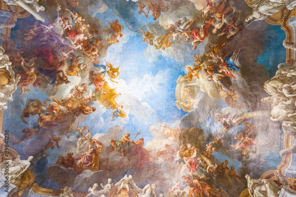 Obraz Tryptyk Ceiling painting of Palace