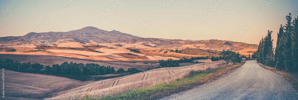 Obraz Tryptyk Vintage tuscan landscape