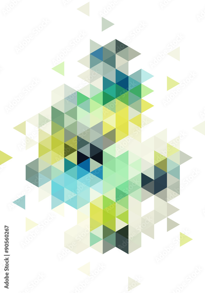 Obraz Dyptyk abstract low poly background,