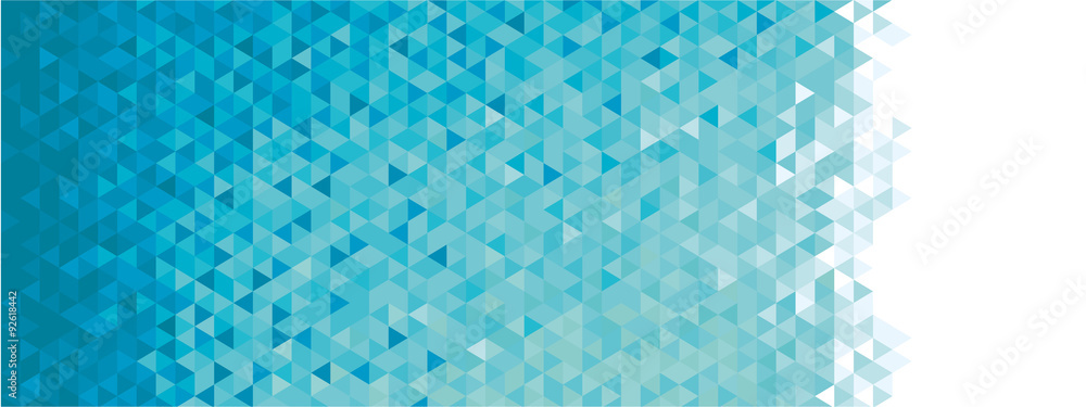 Obraz Pentaptyk Abstract geometric banner