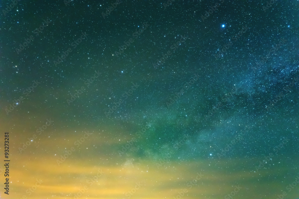 Obraz Pentaptyk starry sky background