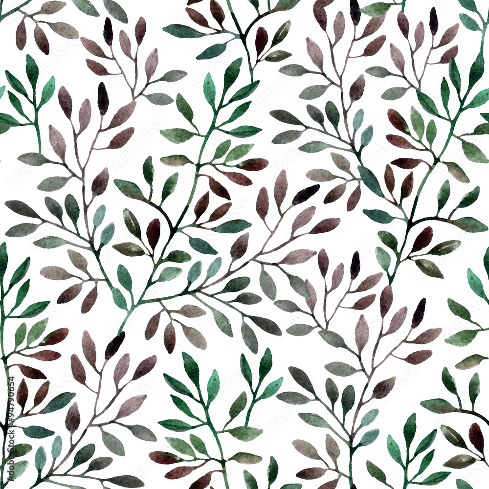 Tapeta Watercolor seamless pattern