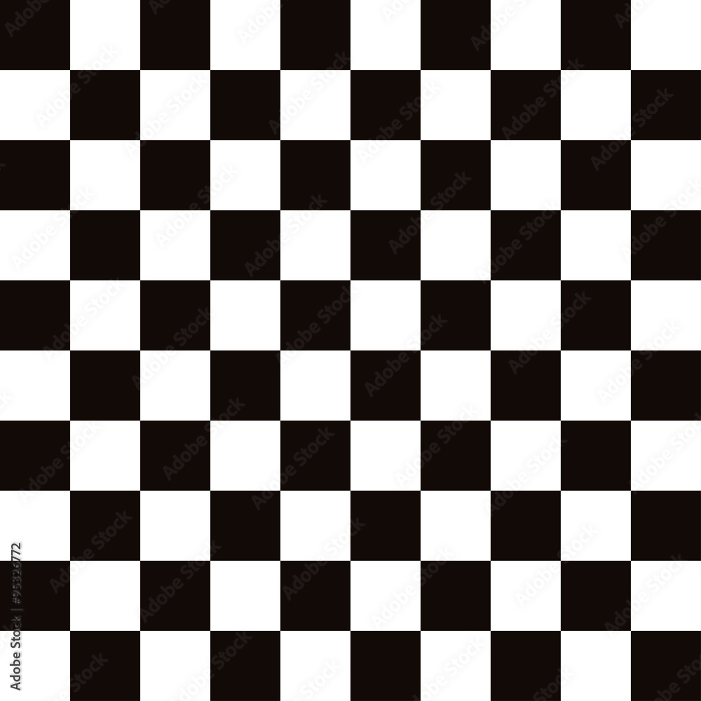 Tapeta Chess board black with white
