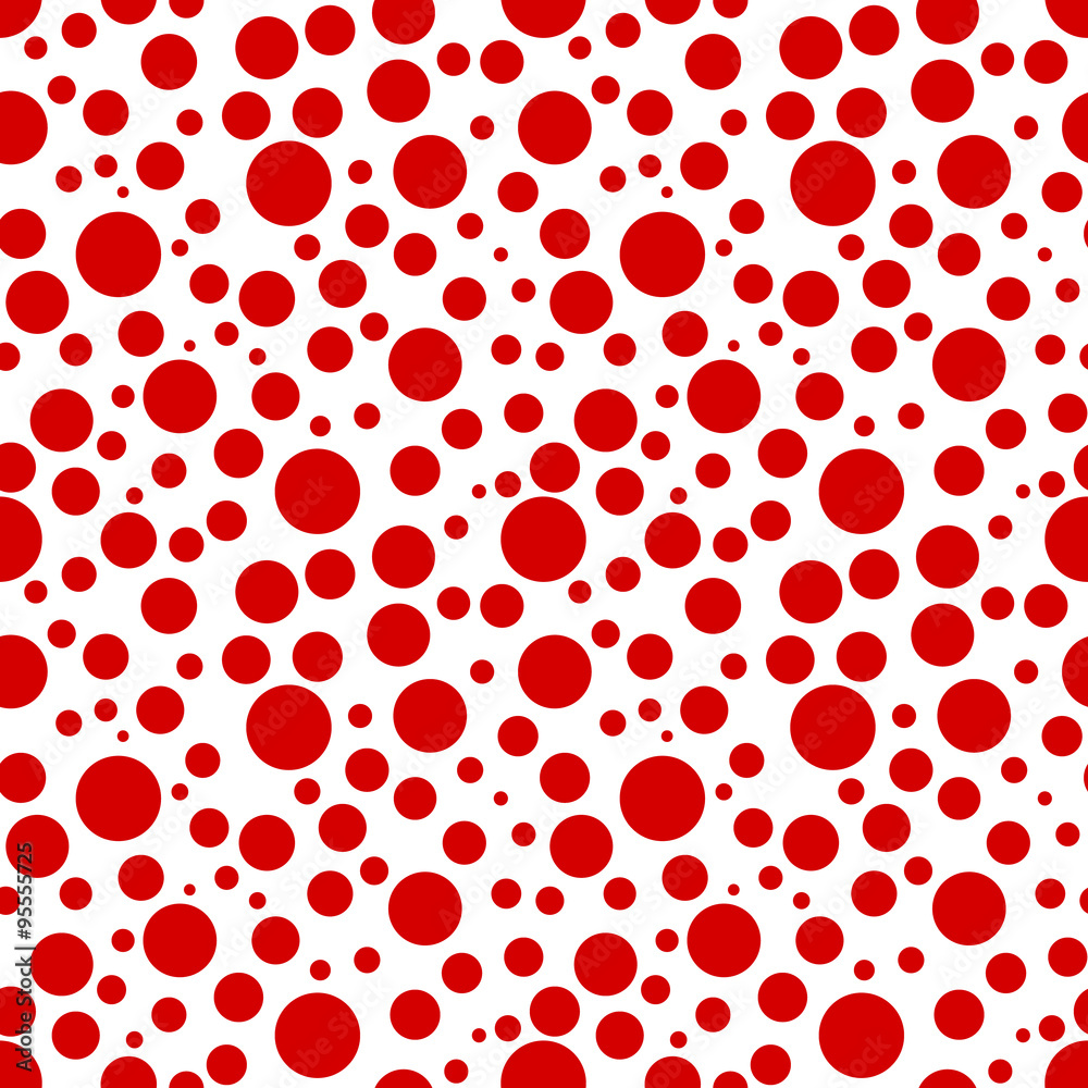 Tapeta Seamless red dots background