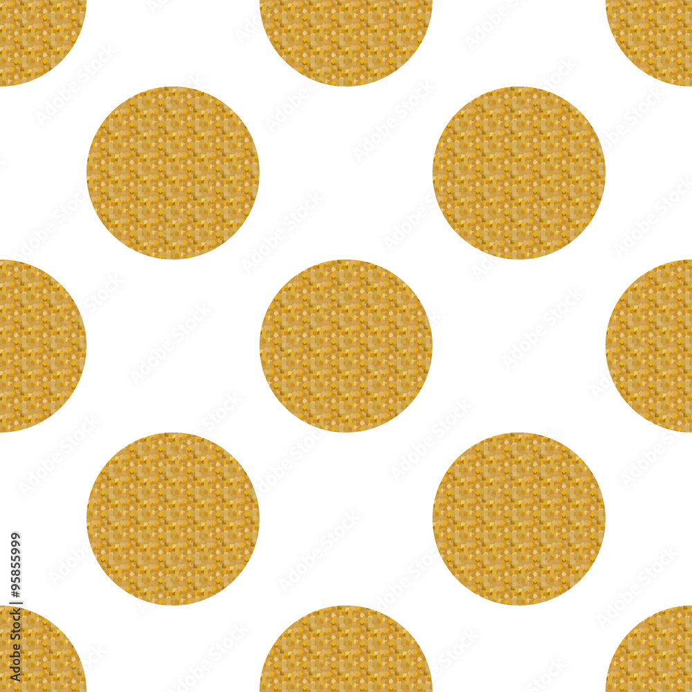 Tapeta Golden seamless pattern with