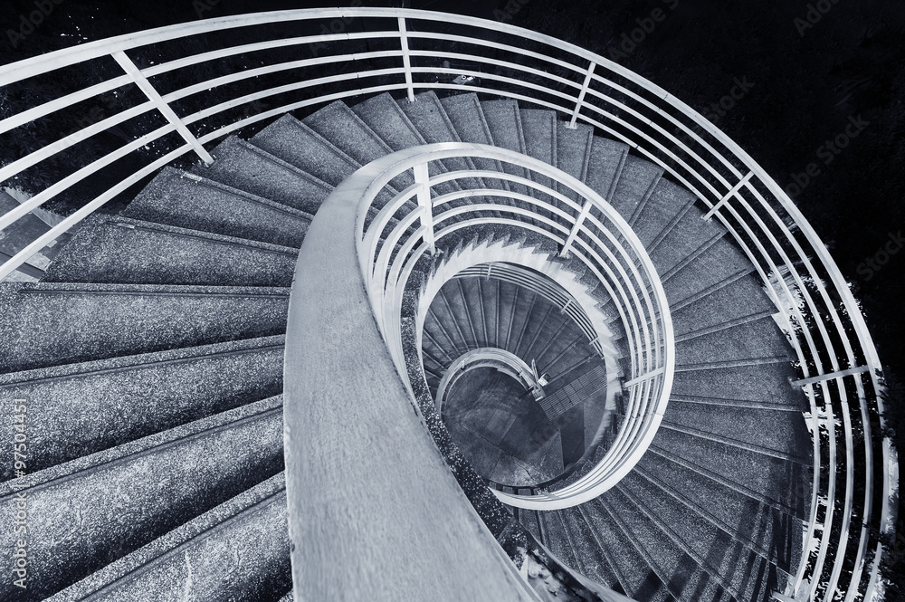 Obraz Tryptyk Spiral Staircase