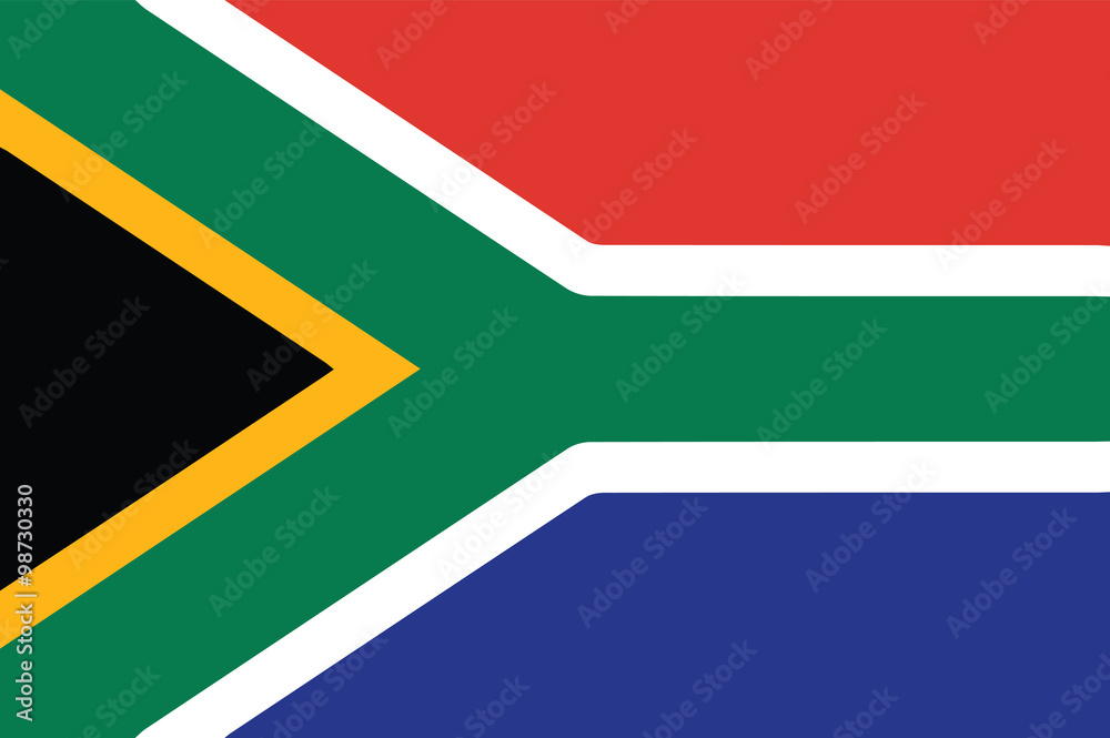 Fototapeta Vector of South African flag