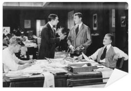 Fototapeta Four men at an office 
