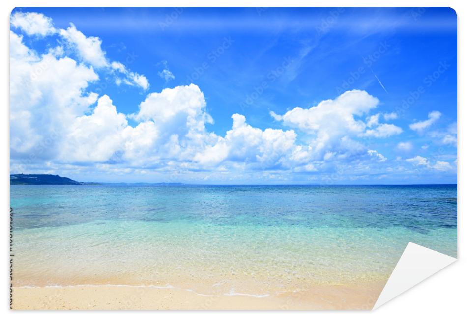 Fototapeta 沖縄の美しい海とさわやかな空