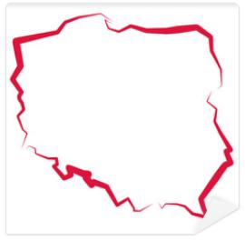Fototapeta Mapa Polski 