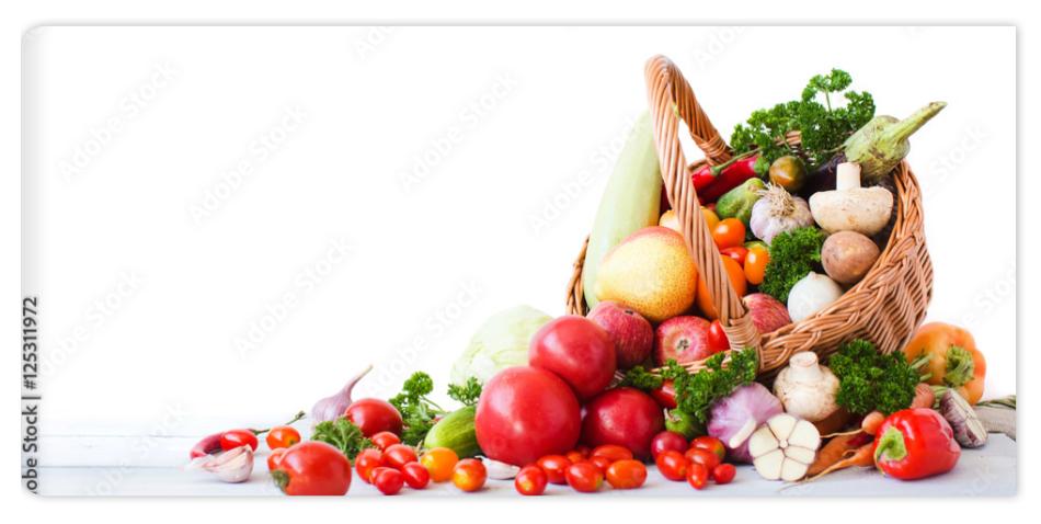 Fototapeta Fresh vegetables and fruits