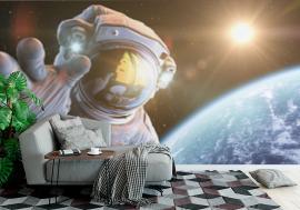 Fototapeta Astronaut in outer space, 3d