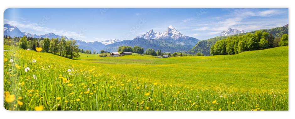 Fototapeta Idyllic landscape in the Alps