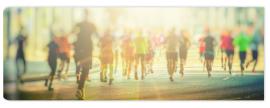 Fototapeta colorful silhouettes of people