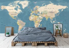 Fototapeta World Map Vector. Detailed