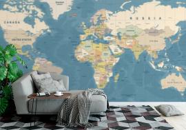 Fototapeta World Map Vector. Detailed