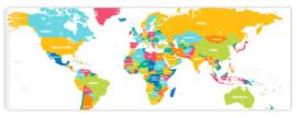 Fototapeta Colorful Vector world map