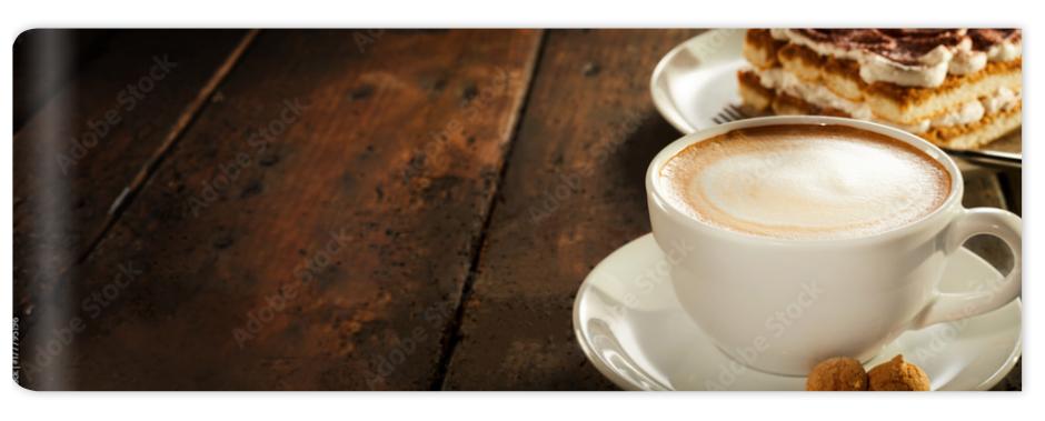 Fototapeta Cup of hot cappuccino coffee