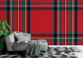 Fototapeta Checkered pattern in Scottish