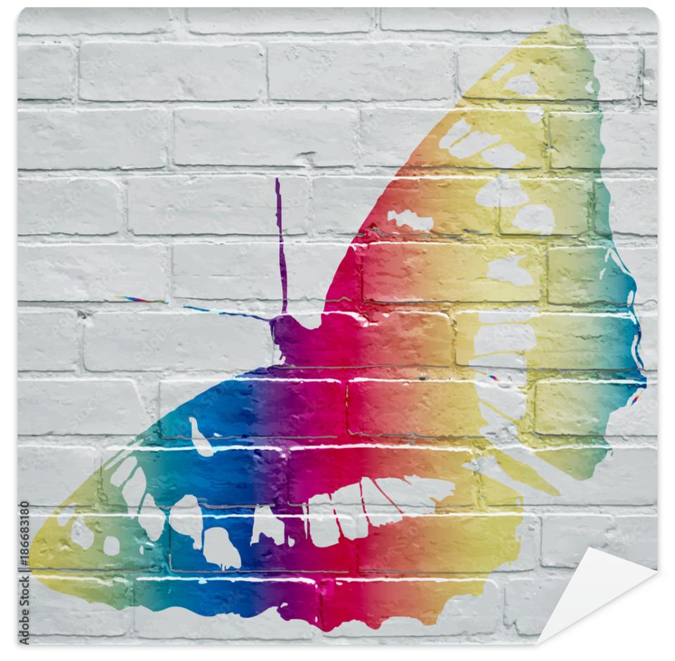 Fototapeta Graffiti, papillon