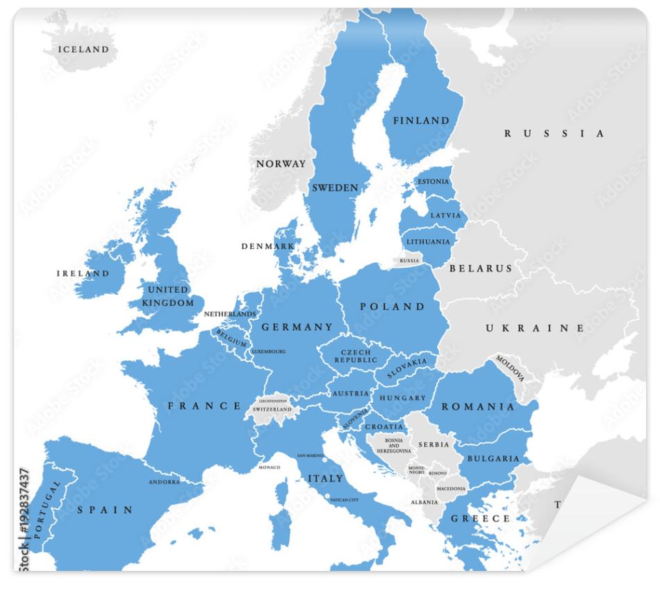 Fototapeta European Union countries.