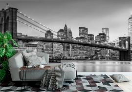 Fototapeta Brooklyn bridge and New York