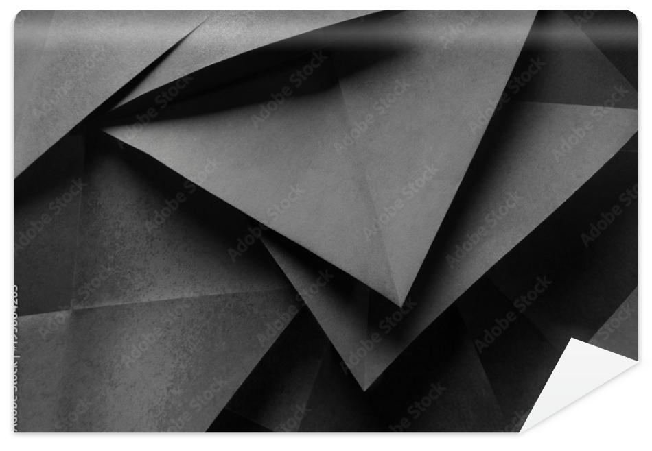 Fototapeta Geometric shapes of gray paper