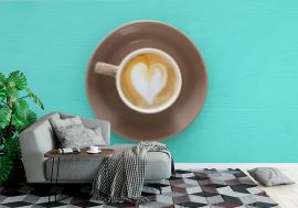 Fototapeta image of coffe cup with foam