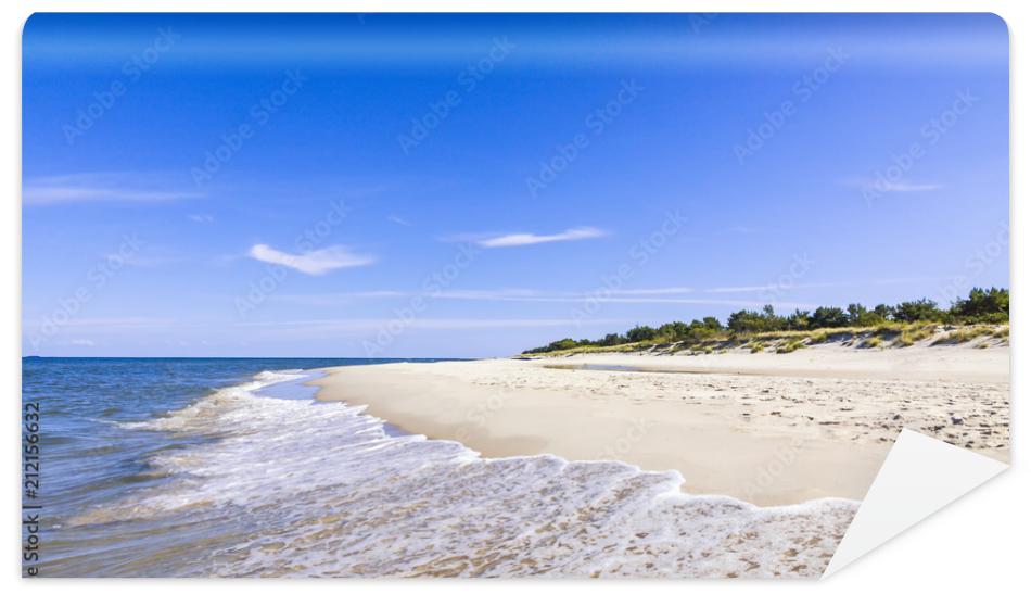 Fototapeta Sandy beach on Hel Peninsula,