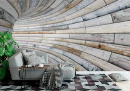 Fototapeta Wood textured tunnel