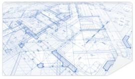 Fototapeta Architecture design: blueprint