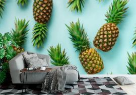 Fototapeta Bright pineapple pattern for