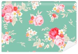 Fototapeta Seamless cute vintage pattern