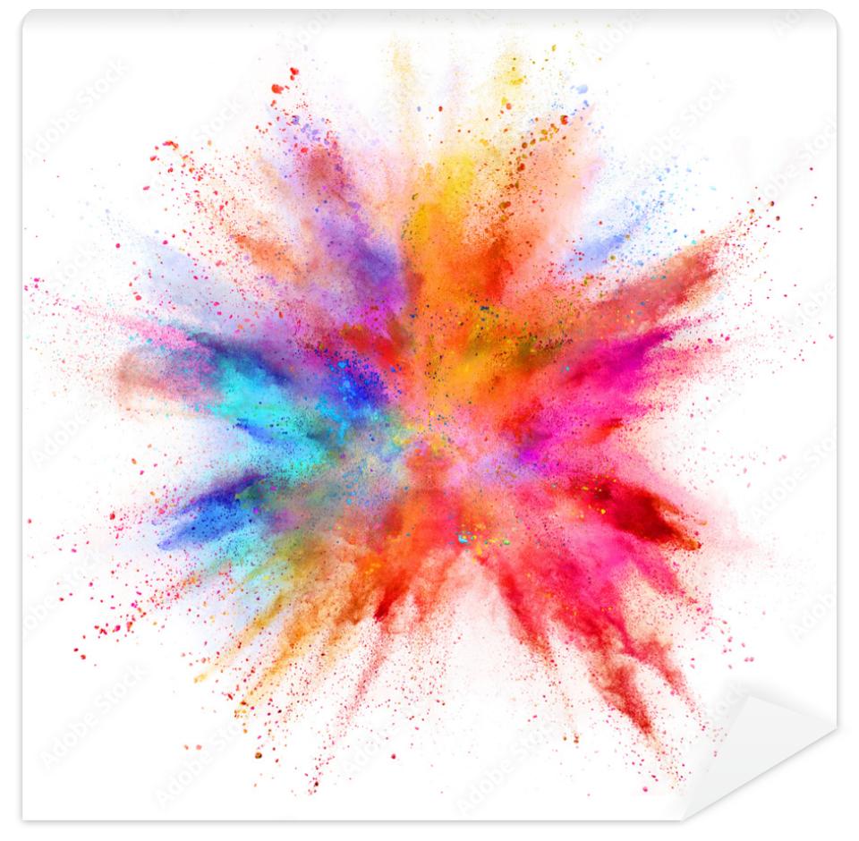 Fototapeta Explosion of coloured powder