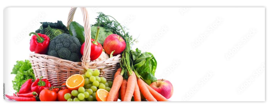 Fototapeta Fresh organic fruits and