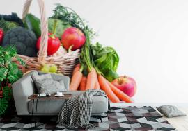 Fototapeta Fresh organic fruits and