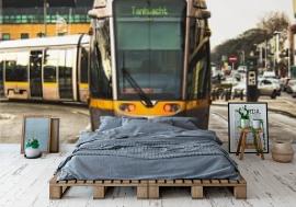 Fototapeta Tram Luas in Dublin